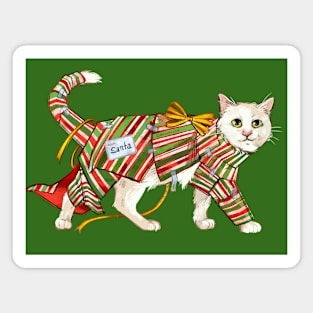 Purrfect Christmas Magnet